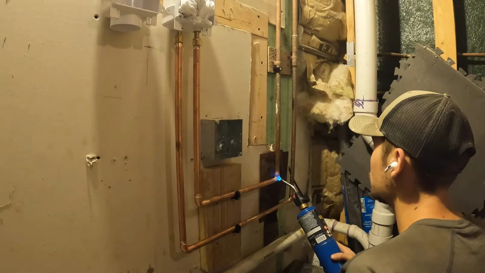 Basement Laundry Plumbing Piping Overview Basement laundry plumbing showing piping overview