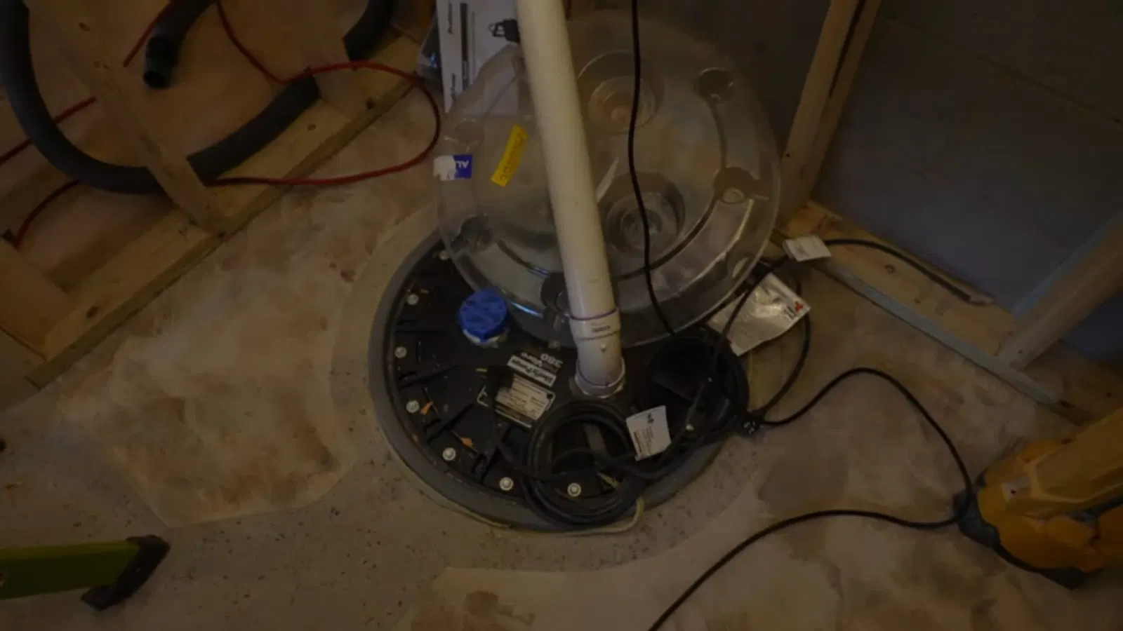 Piping overview used in basement plumbing venting