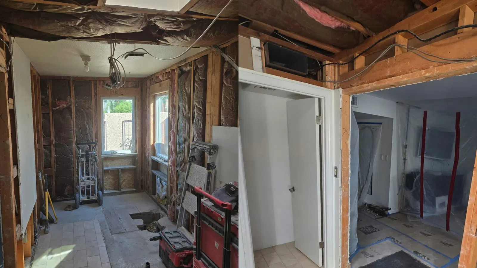 Bathroom plumbing remodel with focus on fixture installation