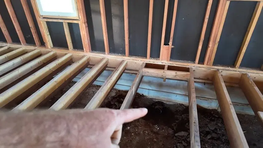 Cast Iron Septic Line Replacement Pipe Condition Overview Close view of pipe condition overview for cast iron septic line replacement