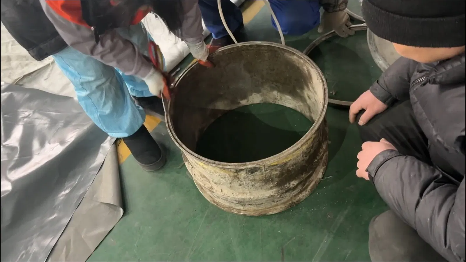 Jetter hose during drain cleaning and unclogging