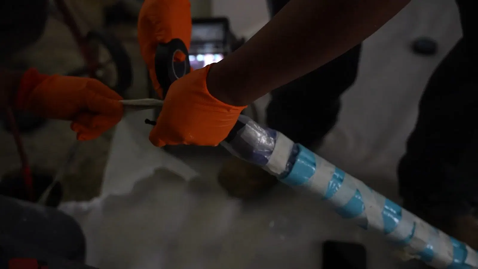Trenchless underground pipe repair with focus on access point