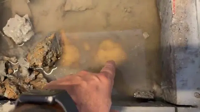 Plumbing overview during under slab burst pipe repair