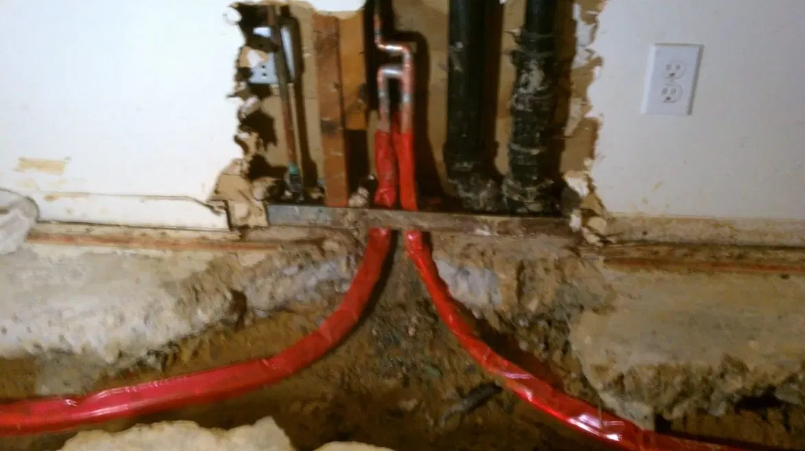 Water Heater Repair Water Supply Connection Water supply connection during water heater repair